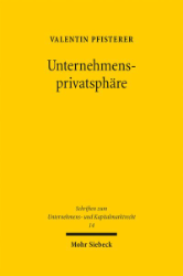 Buchcover Unternehmensprivatsphäre