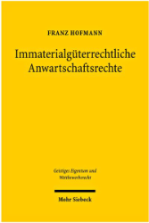 Buchcover Immaterialgüterrechtliche Anwartschaftsrechte