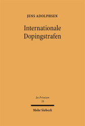 Buchcover Internationale Dopingstrafen