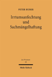 Buchcover Irrtumsanfechtung und Sachmängelhaftung