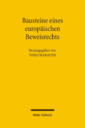Buchcover Bausteine eines europäischen Beweisrechts