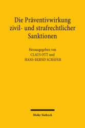 Buchcover Die Präventivwirkung zivil- und strafrechtlicher Sanktionen