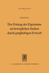 Buchcover Der Entzug des Eigentums an beweglichen Sachen durch gutgläubigen Erwerb