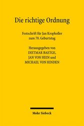 Buchcover: Die richtige Ordnung