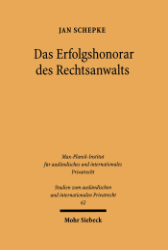 Buchcover Das Erfolgshonorar des Rechtsanwalts