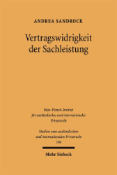 Buchcover Vertragswidrigkeit der Sachleistung