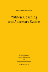 Buchcover Witness Coaching und Adversary System