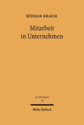 Buchcover Mitarbeit in Unternehmen