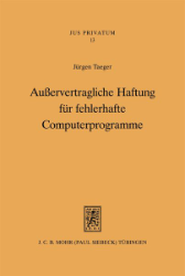 Buchcover Außervertragliche Haftung für fehlerhafte Computerprogramme