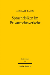 Buchcover Sprachrisiken im Privatrechtsverkehr