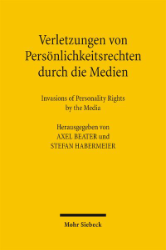 Buchcover Verletzungen von Persönlichkeitsrechten durch die Medien
