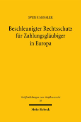 Buchcover Beschleunigter Rechtsschutz für Zahlungsgläubiger in Europa