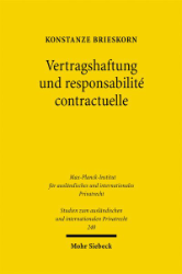 Buchcover Vertragshaftung und responsabilité contractuelle