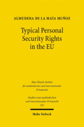 Buchcover Typical Personal Security Rights in the EU