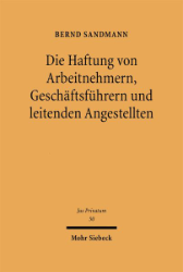 Buchcover Die Haftung von Arbeitnehmern, Geschäftsführern und leitenden Angestellten