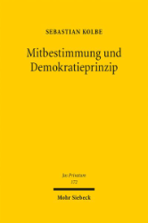 Buchcover Mitbestimmung und Demokratieprinzip