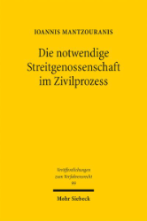 Buchcover Die notwendige Streitgenossenschaft im Zivilprozess