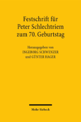 Buchcover Festschrift für Peter Schlechtriem zum 70. Geburtstag