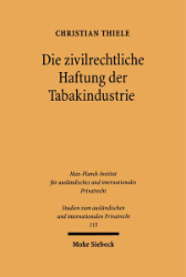 Buchcover Die zivilrechtliche Haftung der Tabakindustrie