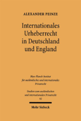 Buchcover Internationales Urheberrecht in Deutschland und England