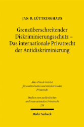 Buchcover Grenzüberschreitender Diskriminierungsschutz - Das internationale Privatrecht der ...