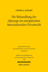 Buchcover Die Behandlung der "dépeçage" im europäischen Internationalen Privatrecht ...