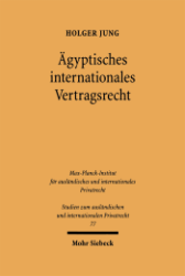 Buchcover Ägyptisches internationales Vertragsrecht