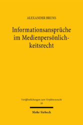 Buchcover Informationsansprüche gegen Medien