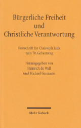 Buchcover Bürgerliche Freiheit und Christliche Verantwortung