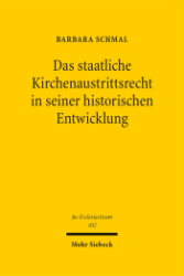 Buchcover Das staatliche Kirchenaustrittsrecht in seiner historischen Entwicklung