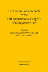 Buchcover German National Reports to the 18th International Congress of Comparative Law