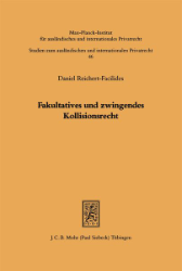 Buchcover Fakultatives und zwingendes Kollisionsrecht