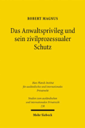 Buchcover Das Anwaltsprivileg und sein zivilprozessualer Schutz