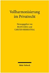 Buchcover Vollharmonisierung im Privatrecht