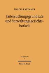 Buchcover Untersuchungsgrundsatz und Verwaltungsgerichtsbarkeit