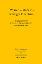 Buchcover Wissen - Märkte - Geistiges Eigentum