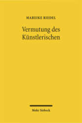 Buchcover Vermutung des Künstlerischen