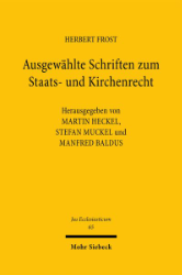 Buchcover Ausgewählte Schriften zum Staats- und Kirchenrecht