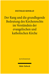 Buchcover Der Rang und die grundlegende Bedeutung des Kirchenrechts im Verständnis der evangelischen ...