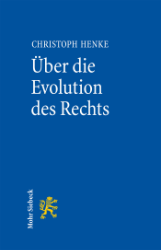 Buchcover Über die Evolution des Rechts