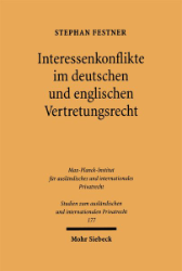Buchcover Interessenkonflikte im deutschen und englischen Vertretungsrecht