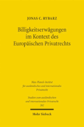 Buchcover Billigkeitserwägungen im Kontext des europäischen Privatrechts