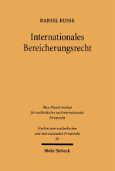 Buchcover Internationales Bereicherungsrecht