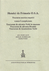 Buchcover Henrici de Frimaria O.S.A. Tractatus Ascetico-mystici tomus I