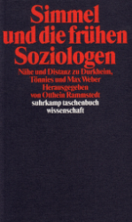 Buchcover Simmel und die frühen Soziologen