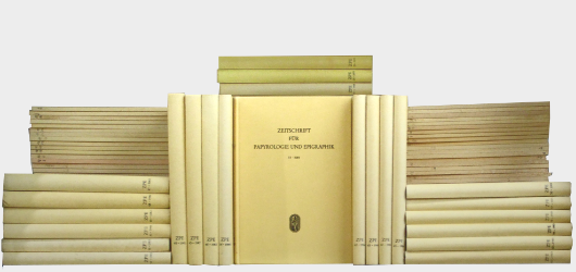 Buchcover ZPE - Zeitschrift für Papyrologie und Epigraphik, Band 1-235