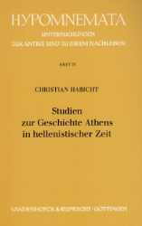 Buchcover Studien zur Geschichte Athens in hellenistischer Zeit