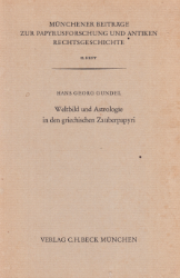 Buchcover Weltbild und Astrologie in den griechischen Zauberpapyri