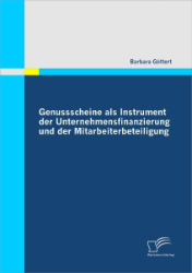 Buchcover Genussscheine als Instrument der Unternehmensfinanzierung und der Mitarbeiterbeteiligung ...