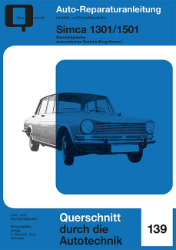 Buchcover Auto-Reparaturanleitung 139: Simca 1301/1501